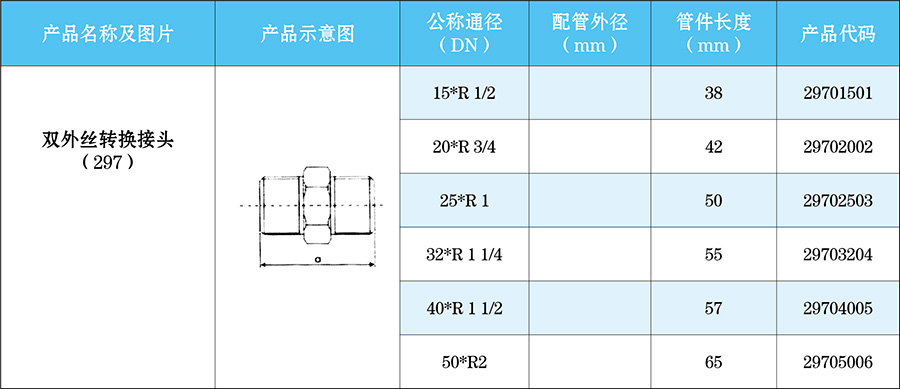 双外丝转换接头